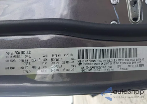 2017 Jeep Patriot High Altitude 4X4 из США, поврежденный, VIN 1C4NJRFB9HD129360